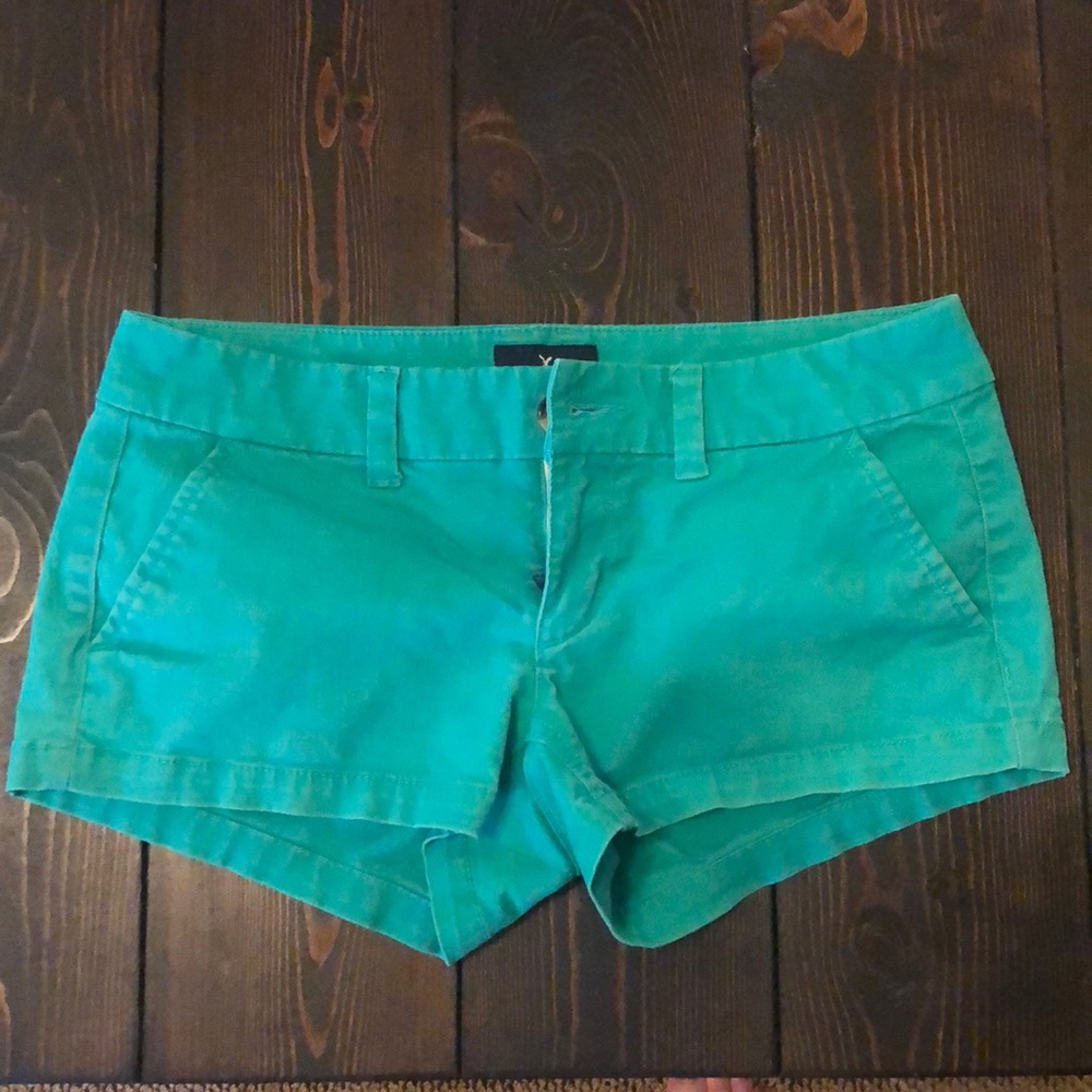 Green American Eagle Shorts